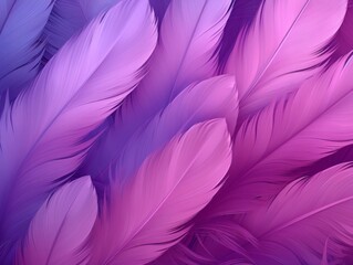 Obraz premium Purple Feathers Background, Clean soft Illustration