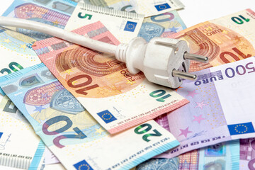 euro money and euro banknotes