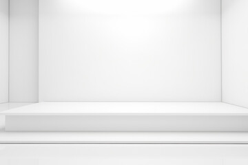 White studio background for product presentation. Blank white background.