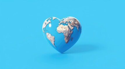 earth in the shape of heart