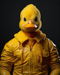 Yellow Rubber Ducky Character