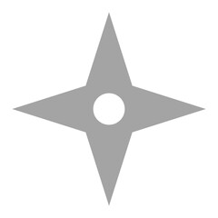 Shuriken 4 corner vector illustration