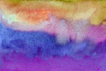 pink purple -yellow watercolor background texture