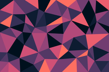 abstract triangle background pattern black and pink colors