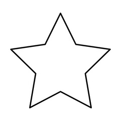 star black outline icon 