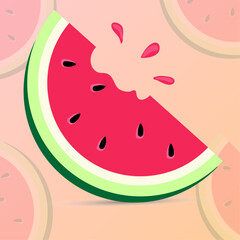 Slice of watermelon