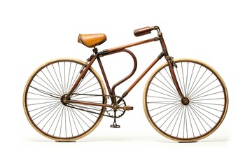 Fototapeta na wymiar vintage bicycle isolated on white