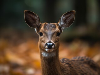 Fototapeta premium European Roe Deer Capreolus capreolus Wildlife photography of a Roe Buck Fawn Generative AI