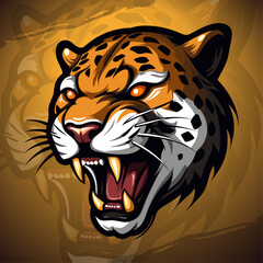 Sleek Jaguar Mascot: Elevate Your Team's Image with a Modern Illustration Logo for Sports & Esport