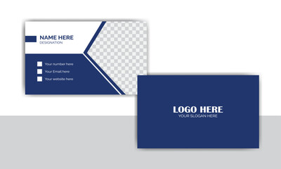 Double sided professional business card design.