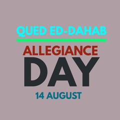 Qued Ed-dahab allegiance day 14 august national international 