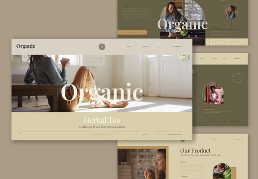 Interactive Organic Business Project Proposal Layout