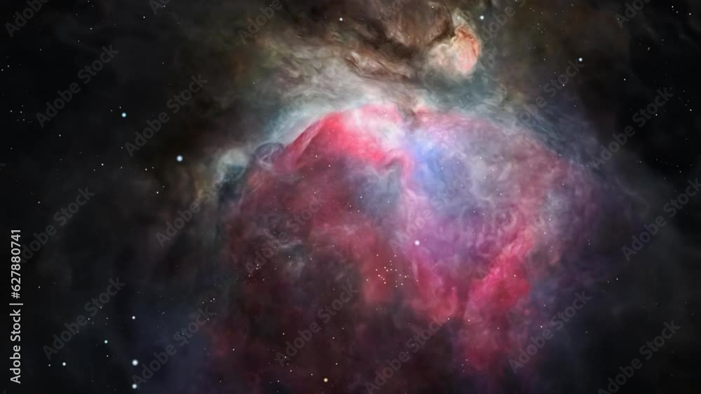 Canvas Prints cosmic flight into orion nebula