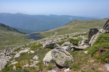 Landscape of Rila Mountain near Kalin peak, Bulgaria