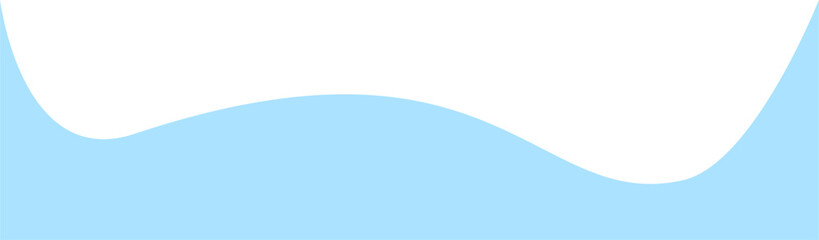 Minimalist wave footer, wave shape, wavy shape, blue wave
