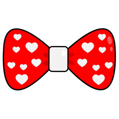 red and black bowtie