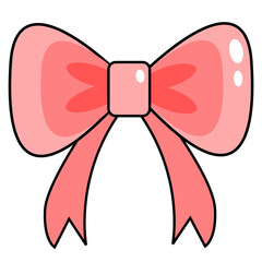 pink ribbon bow