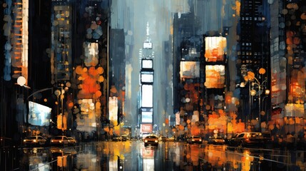 The beauty of New York in abstract style