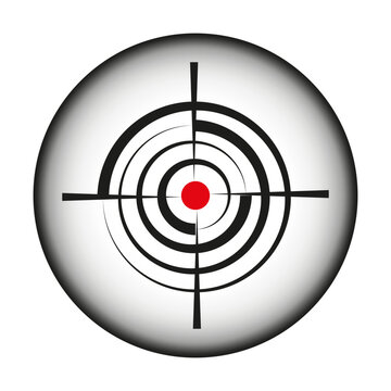 Crosshair, reticle, viewfinder, target picture. Vector illustration. EPS 10.