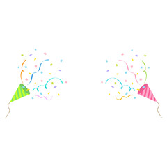 クラッカーのイラスト　PNG