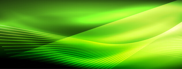 Neon light glowing line vectors: vibrant colors, sleek lines. Captivating design style inspired by neon signs. Electric energy for websites, ads, and more