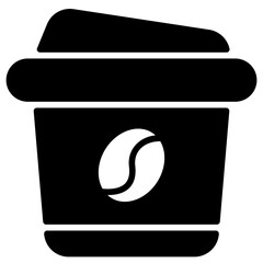 coffee glyph icon