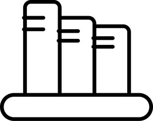 Books Vector Symbol for Stores and Shops. Perfect for web sites, books, stores, shops. Editable stroke in minimalistic outline style