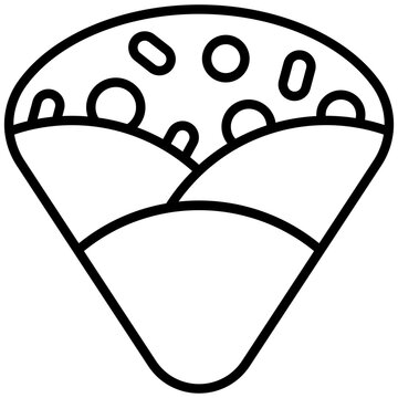 recommend clip art: crepe outline icon