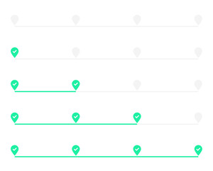 3 timeline, step or progress infographic