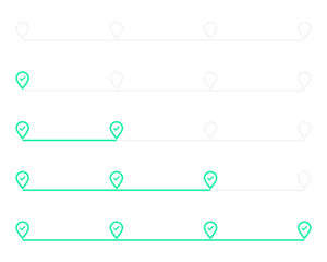 3 timeline, step or progress infographic
