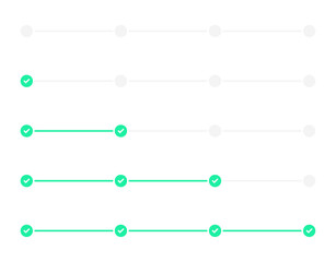 3 timeline, step or progress infographic