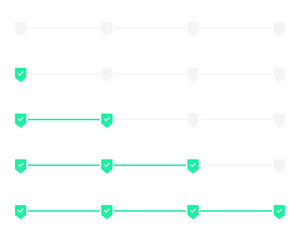 3 timeline, step or progress infographic