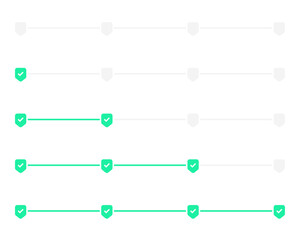 3 timeline, step or progress infographic