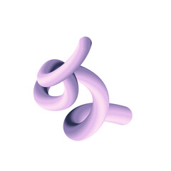 3D Gradient Squiggle Line