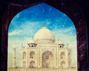 Taj Mahal through arch, Agra, India