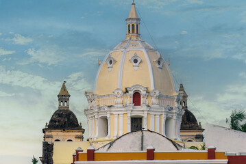 Church of st Pedro craver, Cartagena, Colombia dome