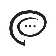 communication logo template. Icon Illustration Brand Identity. Isolated and flat illustration. Vector graphic