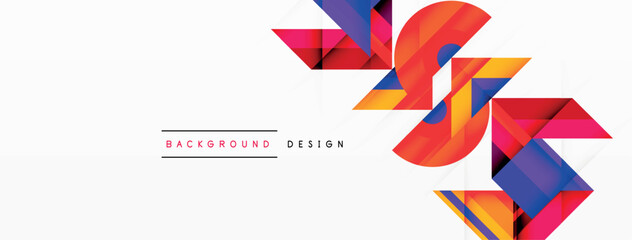 Visually captivating background design showcasing dynamic geometric lines, triangles, and squares. This composition blends precision and movement, creating an engaging graphic with a modern aesthetic