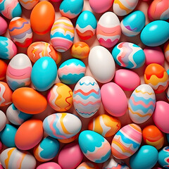 Fototapeta na wymiar colorful easter eggs pattern