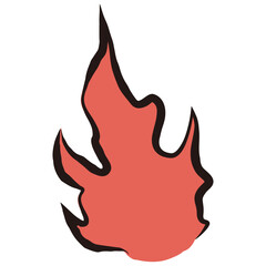 炎が燃えさかるイラスト