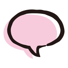 シンプルでかわいい手描き吹き出し