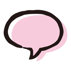 シンプルでかわいい手描き吹き出し