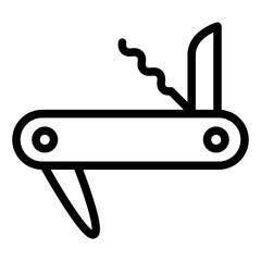 swiss army knife icon vector illustration