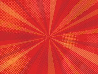背景素材 爆発背景 ドット 斜線 閃光 輝き 赤色 黄色 オレンジ ポップ プレゼント 当たり
