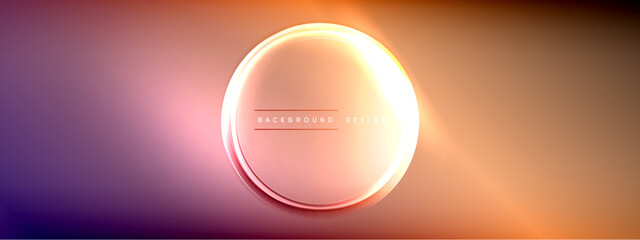 Vector abstract background - liquid transparent bubble shapes on fluid gradient with shadows and light effects