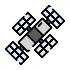 satellite icon vector 