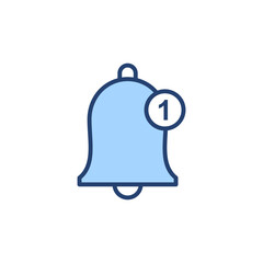 Obraz premium Bell icon vector. Notification sign and symbol for web site design