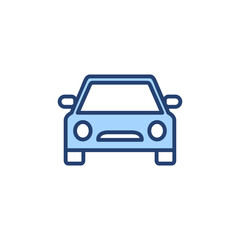 Fototapeta premium Car icon vector. car sign and symbol. small sedan