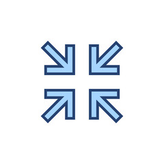 Fullscreen Icon vector. Expand to full screen sign and symbol. Arrows symbol