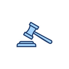 Gavel icon vector. judge gavel sign and symbol. law icon. auction hammer